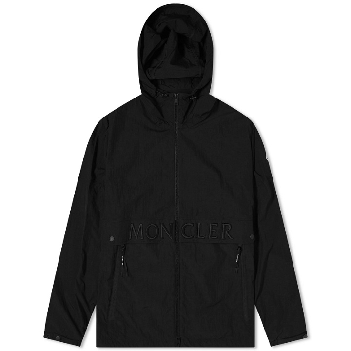 Photo: Moncler Men's Joly Crinkle Nylon Jacket in Black