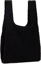 Black Comme des Garçons Black Wool Tweed Tote