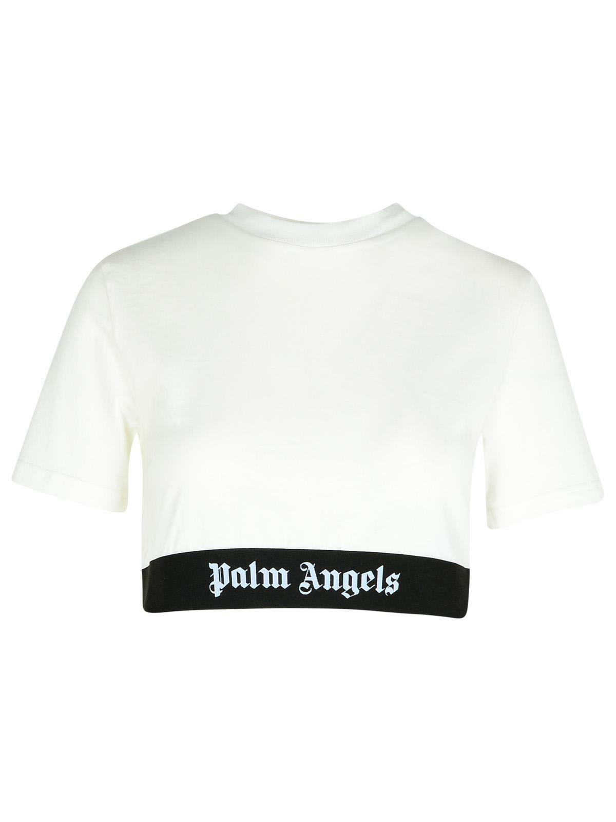 Palm Angels Black New York Sprayed Logo T-Shirt Palm Angels