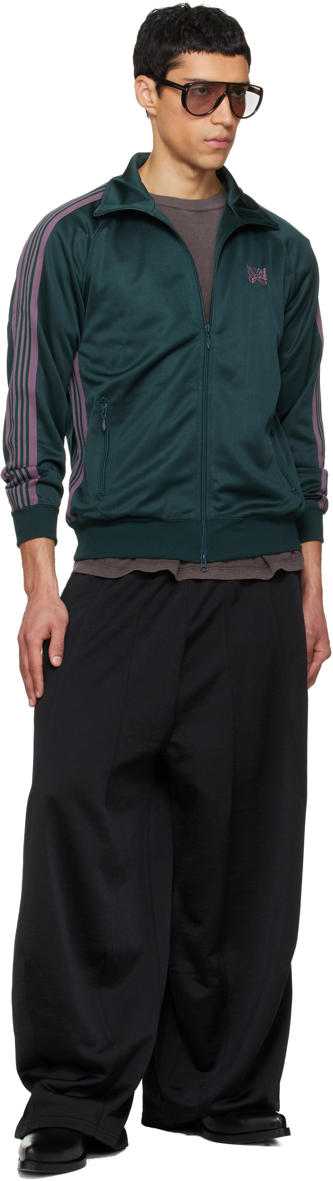 NEEDLES Black H.D. Sweatpants