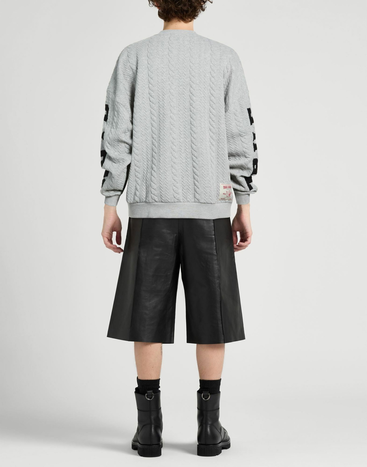 True Religion Mens Sweatshirt Light in Grey