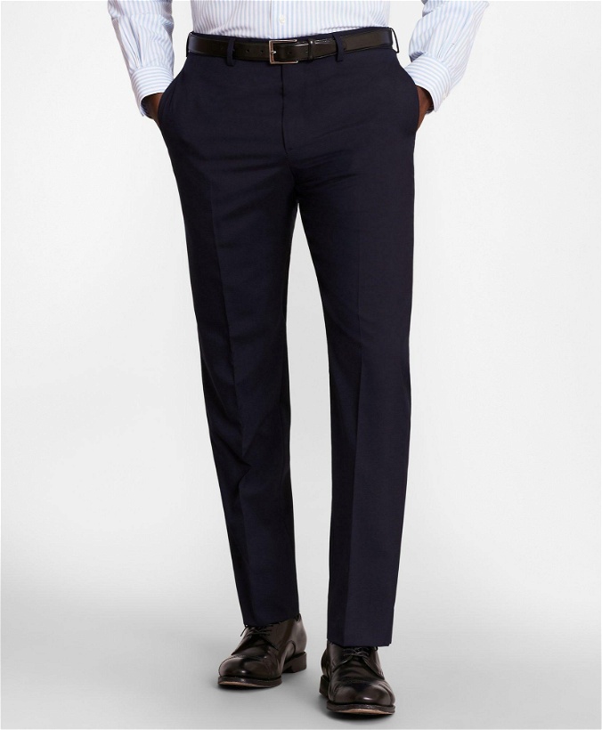 Photo: Brooks Brothers Men's Regent-Fit Wool Suit Pants | Navy