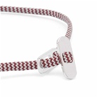Miansai Men's Metric 2.5mm Rope Bracelet in Red/Grey