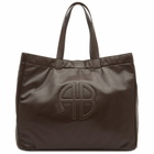 Anine Bing Women's Large Rio Tote Bag in Dark Brown 