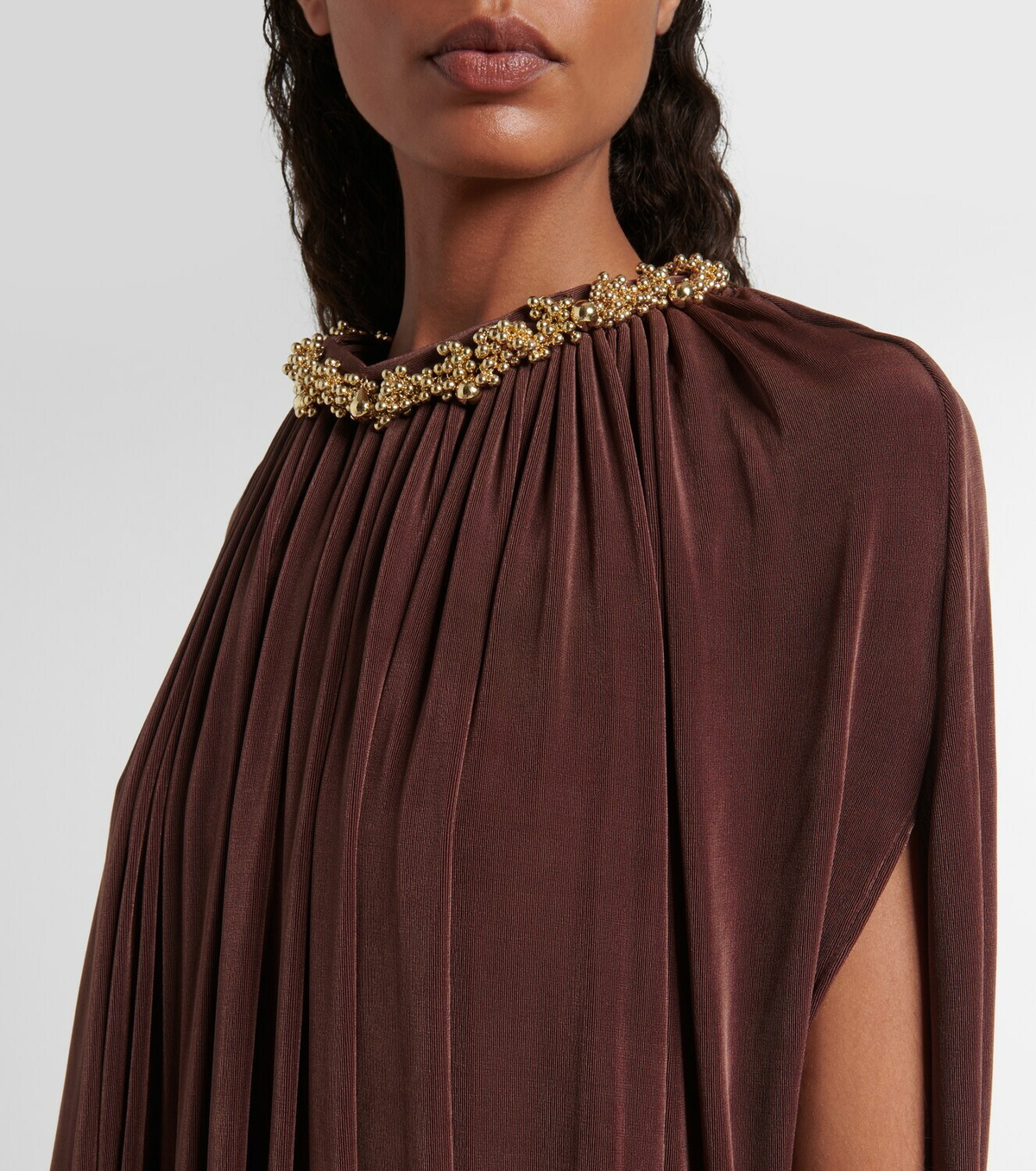 Xu Zhi Embellished draped minidress