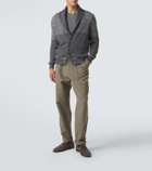 Brunello Cucinelli Woven suede penny loafers