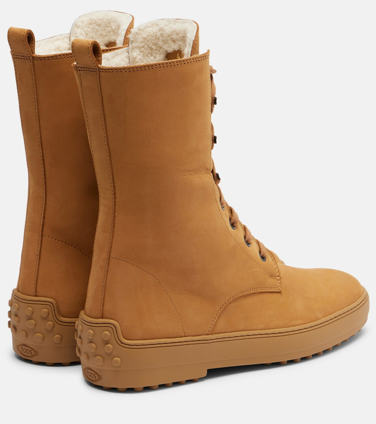Tod's Winter Gommino leather lace-up boots
