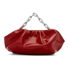 Marques Almeida Red Pleated Clutch Bag