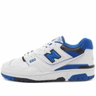 New Balance BB550SN1 Sneakers in White/Royal