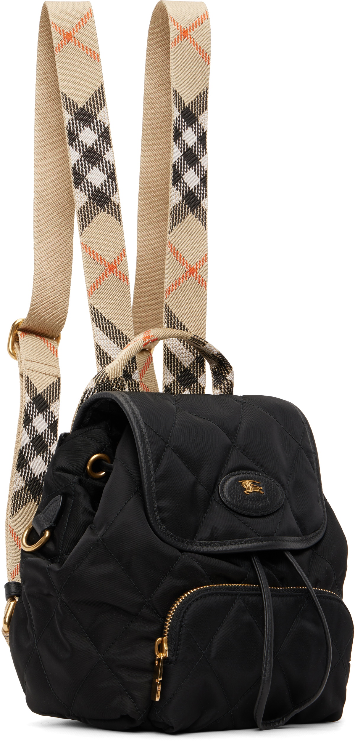 Burberry Black Mini Horseshoe Backpack​