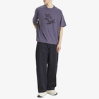 Maison Kitsuné Men's Chillax Print Oversize T-Shirt in Fig