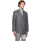 Thom Browne Grey Wool Sack Blazer