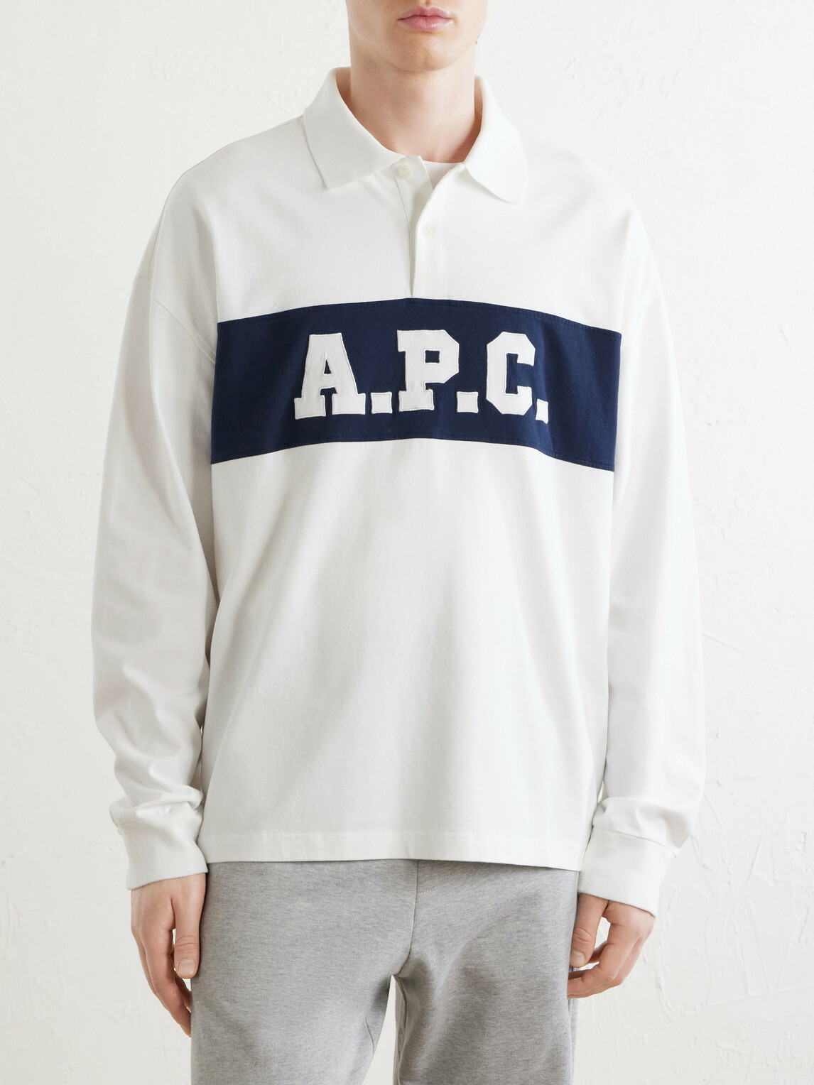 A.P.C. - Alexis Logo-Embroidered Cotton-Jersey Polo Shirt - White