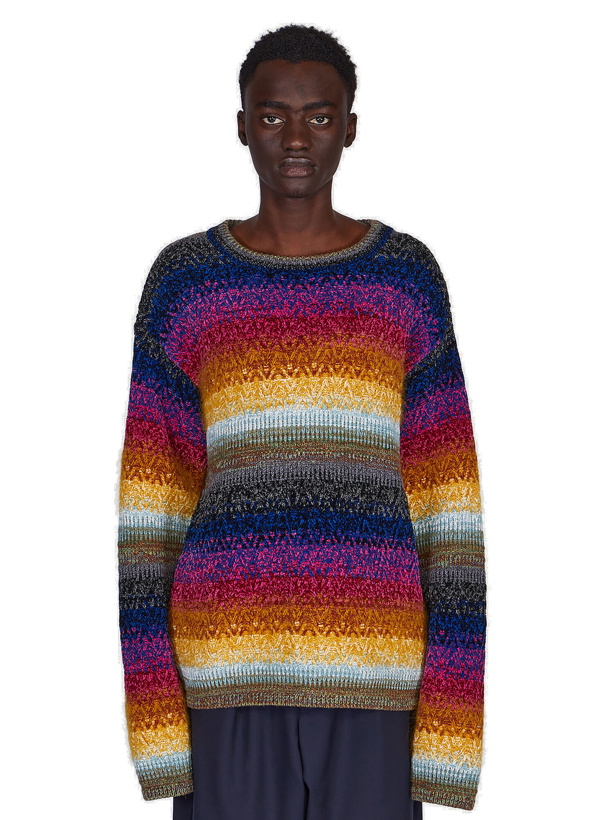 Photo: Round Neck Stripe Sweater in Multicolour