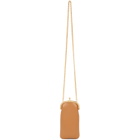 Marni Red and Brown Mini Clasp Phone Pouch