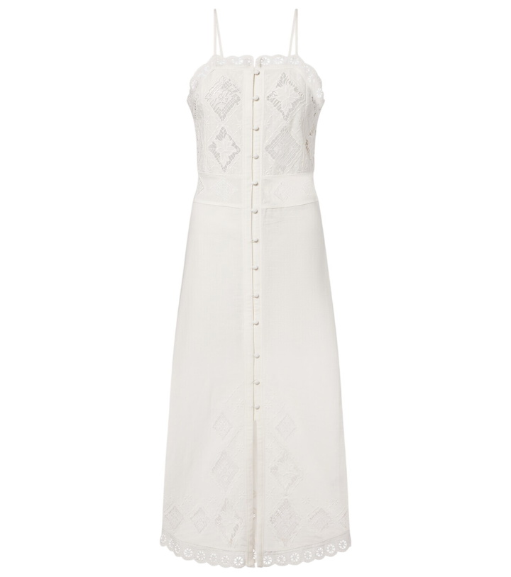 Photo: Isabel Marant Nelsane cotton and linen midi dress