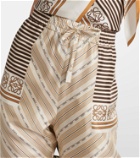 Loewe Printed silk satin pajama pants