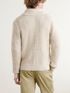 RRL - Shawl-Collar Cotton and Linen-Blend Cardigan - Neutrals