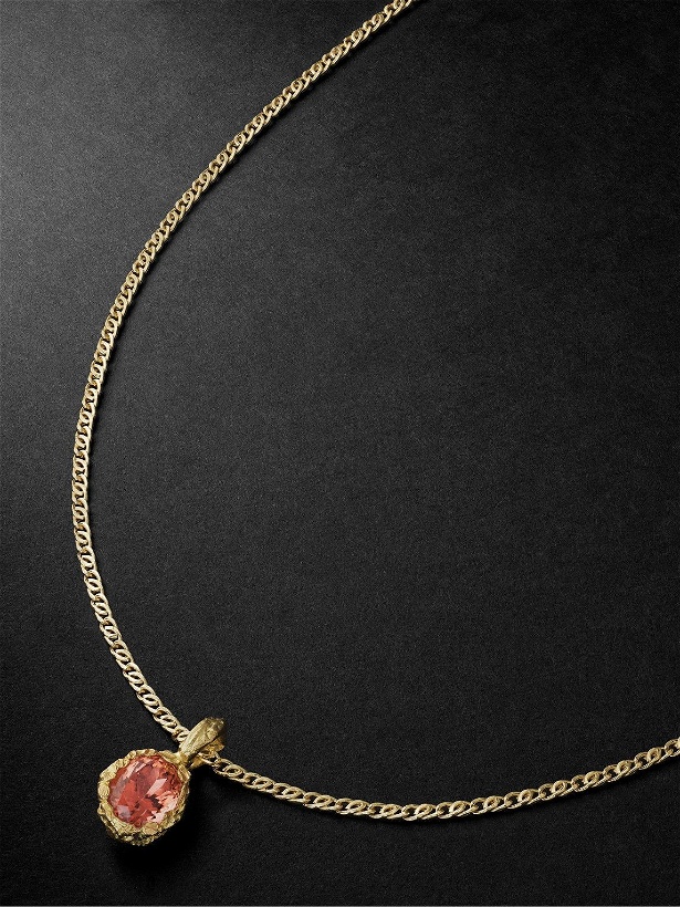 Photo: HEALERS FINE JEWELRY - Recycled Gold Tourmaline Pendant Necklace