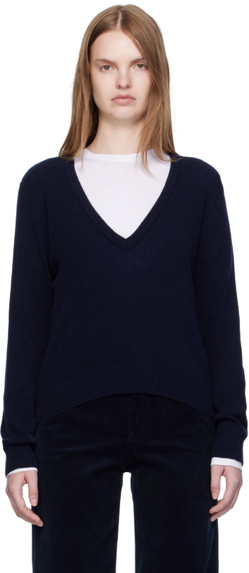 Photo: A.P.C. Navy Anae Sweater