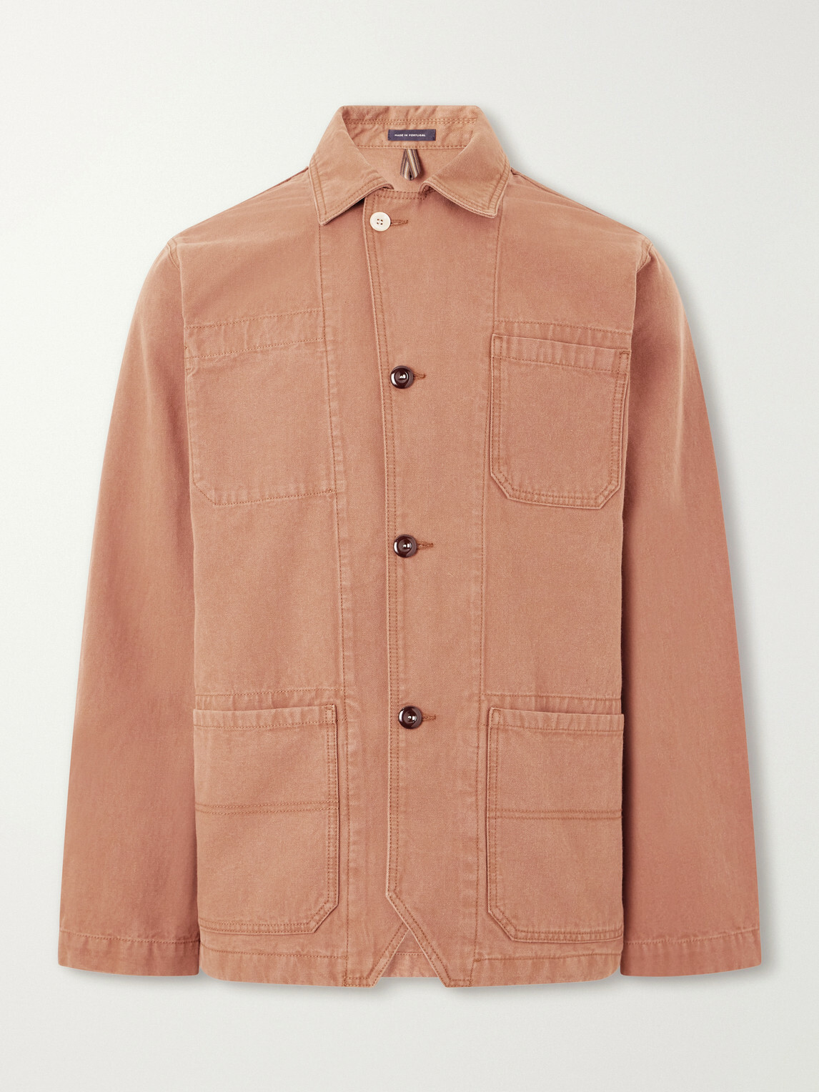 Drake's - Cotton-Canvas Overshirt - Brown