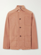 Drake's - Cotton-Canvas Overshirt - Brown