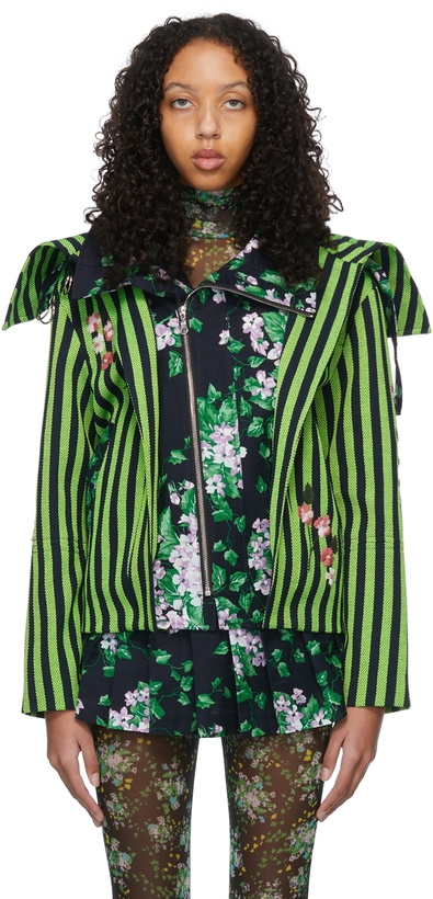 Photo: SHUTING QIU Green Polyester Jacket