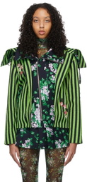 SHUTING QIU Green Polyester Jacket