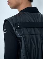 Moncler + Rick Owens Geocamo Flight Leather Hooded Gilet