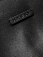 Fear of God - Eternal Logo-Appliquéd Leather Jacket - Black