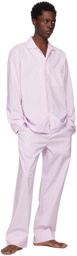 Tekla Pink Stripe Pyjama Pants