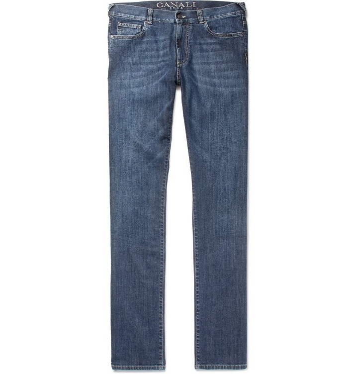 Photo: Canali - Slim-Fit Stretch-Denim Jeans - Men - Indigo