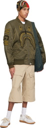 BAPE Khaki Shark MA-1 Bomber Jacket