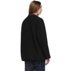 Chimala Black Quilted Cardigan