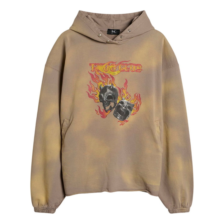 Photo: Thug Club Men's Two Face Dirt Hoodie in Beige