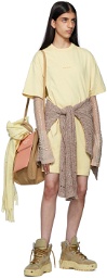 Acne Studios Yellow Cotton Minidress