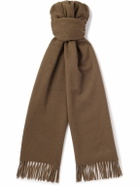 Loro Piana - Logo-Embroidered Fringed Cashmere Scarf