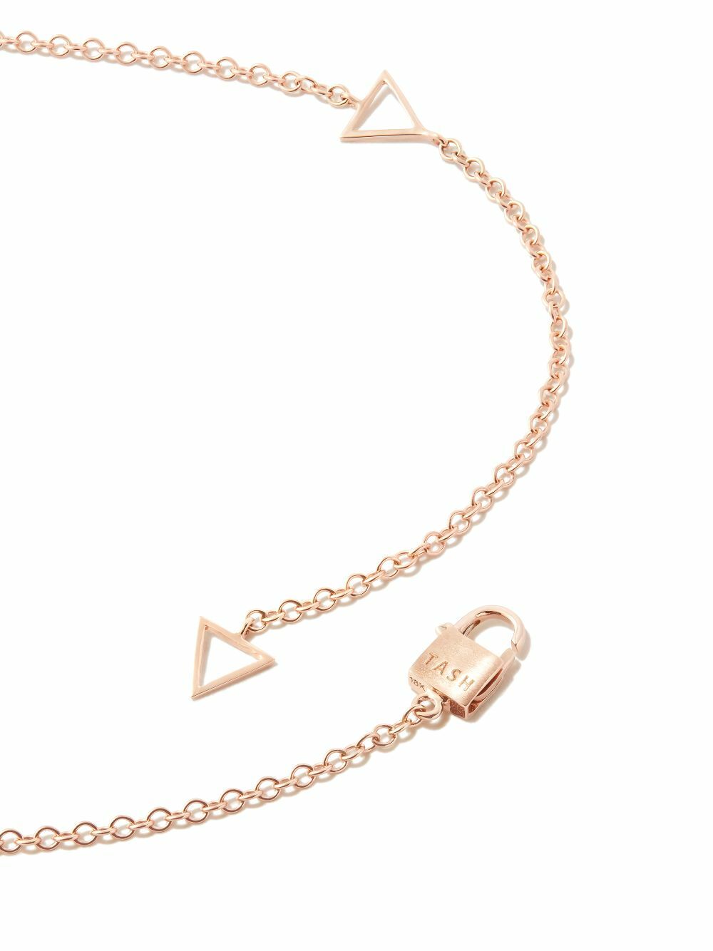 MARIA TASH 18K Rose Gold Diamond Lightning Pendant Necklace