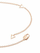 MARIA TASH 18K Rose Gold Diamond Lightning Pendant Necklace