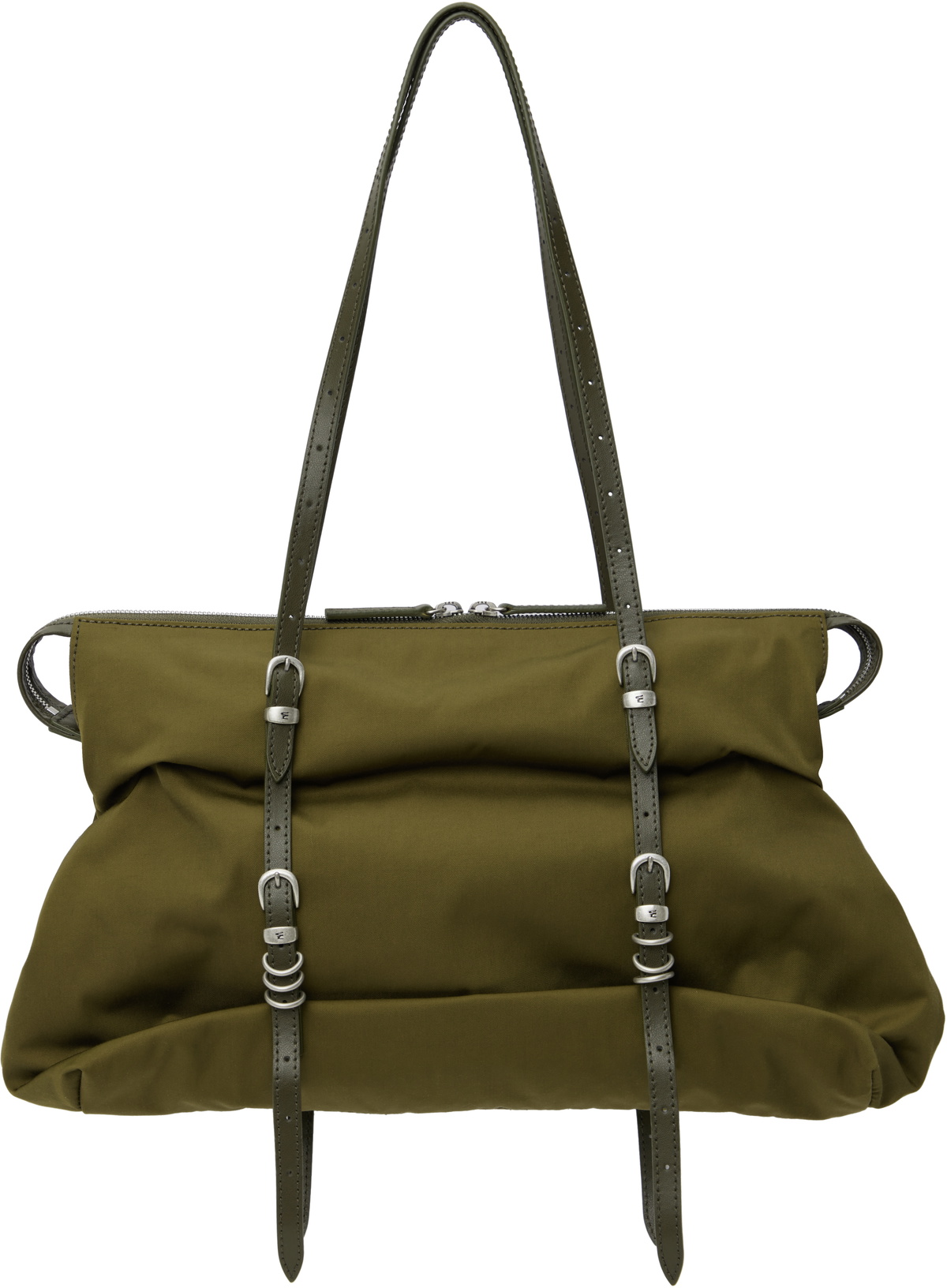Black Integrated Strap Shoulder Bag by MARGESHERWOOD on Sale
