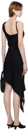 Courrèges Black Scarf Midi Dress
