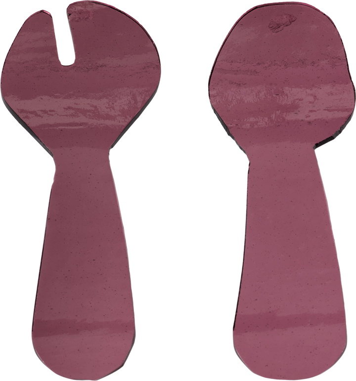 Photo: Los Objetos Decorativos Purple Glass Flatware Set