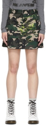 Marc Jacobs Heaven Green Polyester Mini Skirt