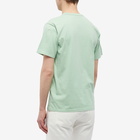 Maison Kitsuné Men's Tonal Fox Head Patch Regular T-Shirt in Mint