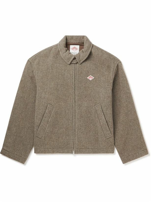 Photo: Danton - Logo-Appliquéd Wool-Blend Jacket - Gray
