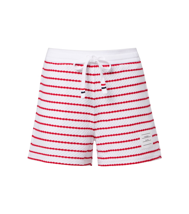 Photo: Thom Browne Striped cotton shorts