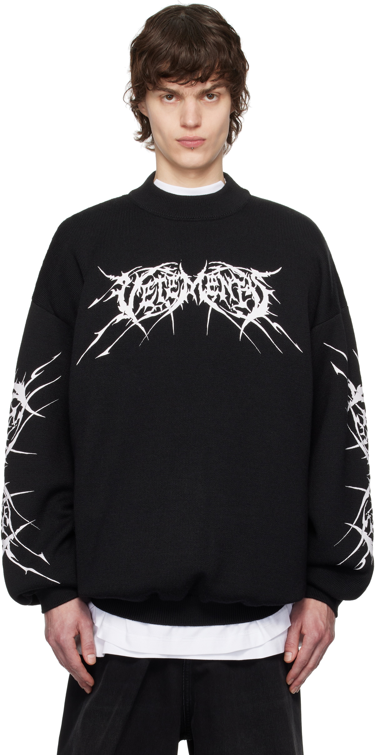 Vetements Black Vagabond Asymmetric Turtleneck Vetements Vetements Black Vagabond Asymmetric Turtleneck Vetements