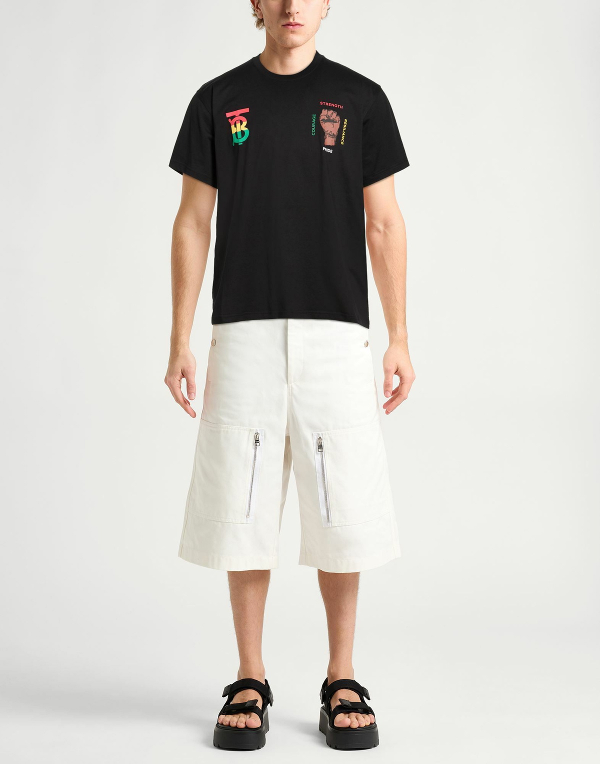 Burberry Mens T-shirt in Black