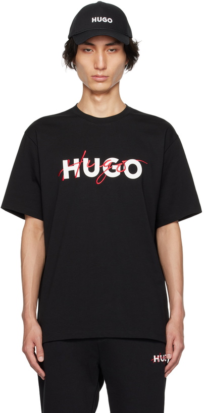 Photo: Hugo Black Embroidered T-Shirt