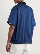 Sacai - Carhartt WIP Logo-Appliquéd Corduroy-Trimmed Cotton-Canvas Shirt - Blue